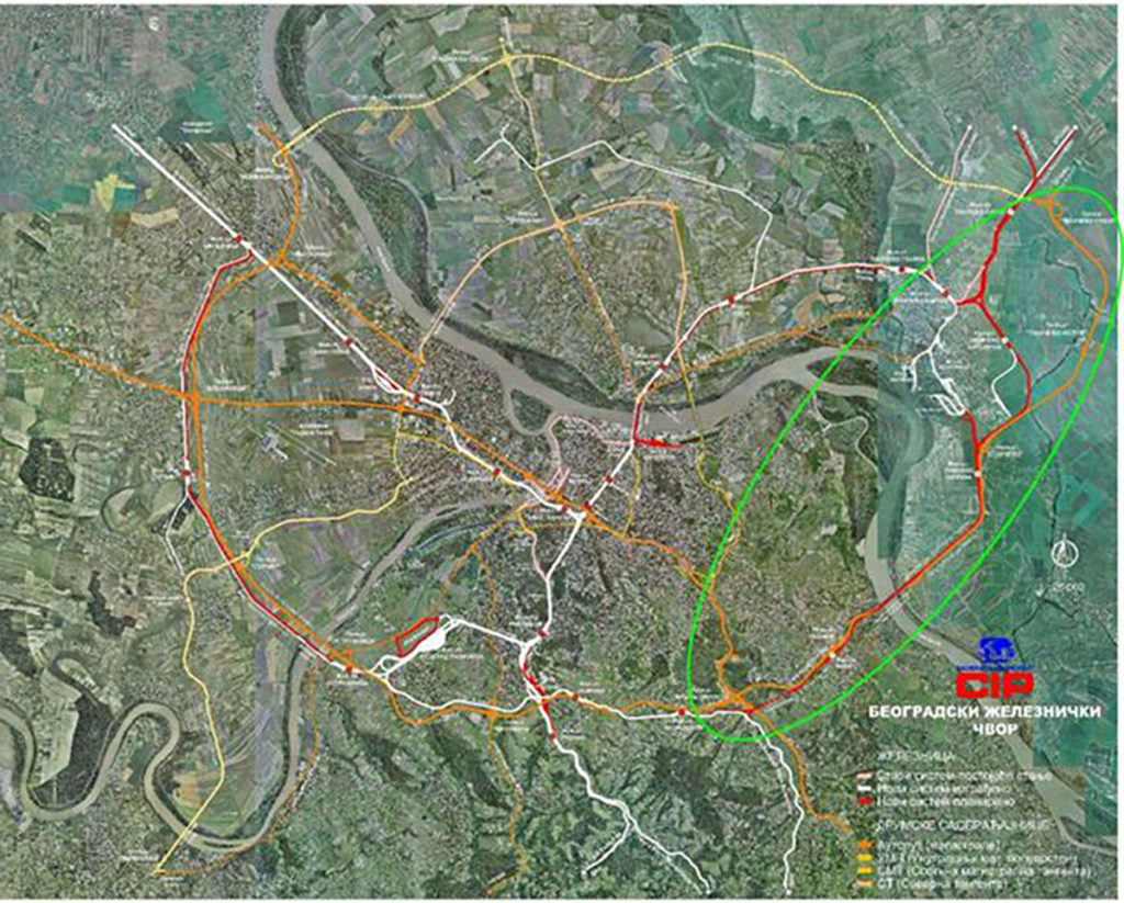 Teretna obilazna pruga Beli Potok - Vinča - Pančevo Glavna Teretna obilazna pruga Beli Potok - Vinča - Pančevo Glavna