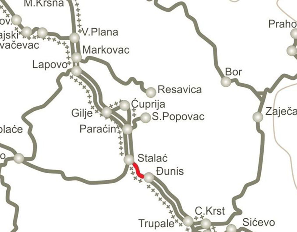 Rekonstrukcija i modernizacija postojećeg i izgradnja drugog koloseka na deonici Stalać - Đunis Rekonstrukcija i modernizacija postojećeg i izgradnja drugog koloseka na deonici Stalać - Đunis